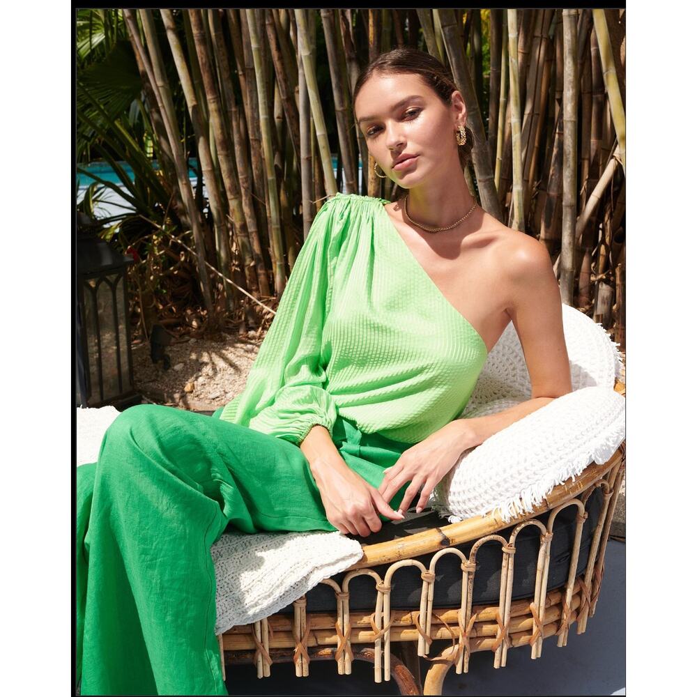 Cami NYC Lenore One Shoulder Silk Top